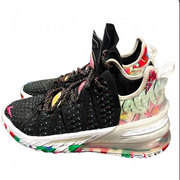 Nike LeBron 18 "James Gang" Basketball Shoes Multicolor Size 6.5 - Picture 3 of 8